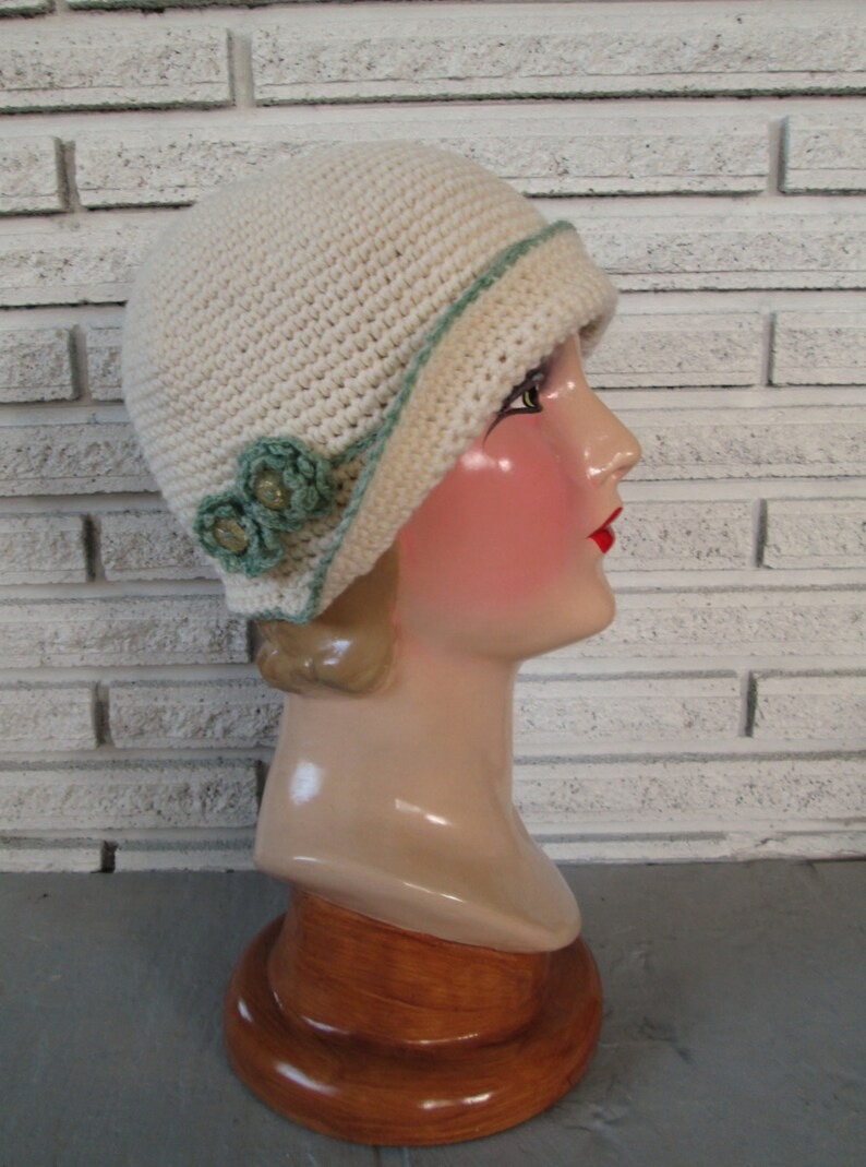 PDF Crochet Pattern Cloche Hat Downton Abbey 1920s Bonnet Cloche Vintage Style 1930s image 8
