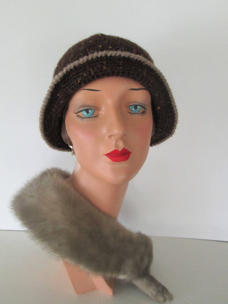 PDF Crochet Pattern Cloche Hat Downton Abbey 1920s Bonnet Cloche Vintage Style 1930s image 4