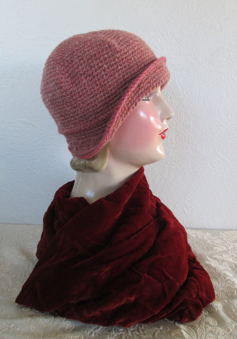 PDF Crochet Pattern Cloche Hat Downton Abbey 1920s Bonnet Cloche Vintage Style 1930s image 5