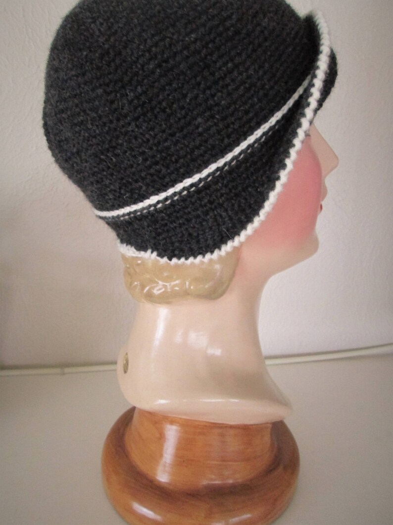 PDF Crochet Pattern Cloche Hat Downton Abbey 1920s Bonnet Cloche Vintage Style 1930s image 10