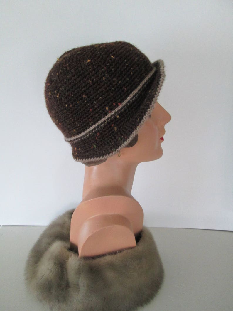 PDF Crochet Pattern Cloche Hat Downton Abbey 1920s Bonnet Cloche Vintage Style 1930s image 2