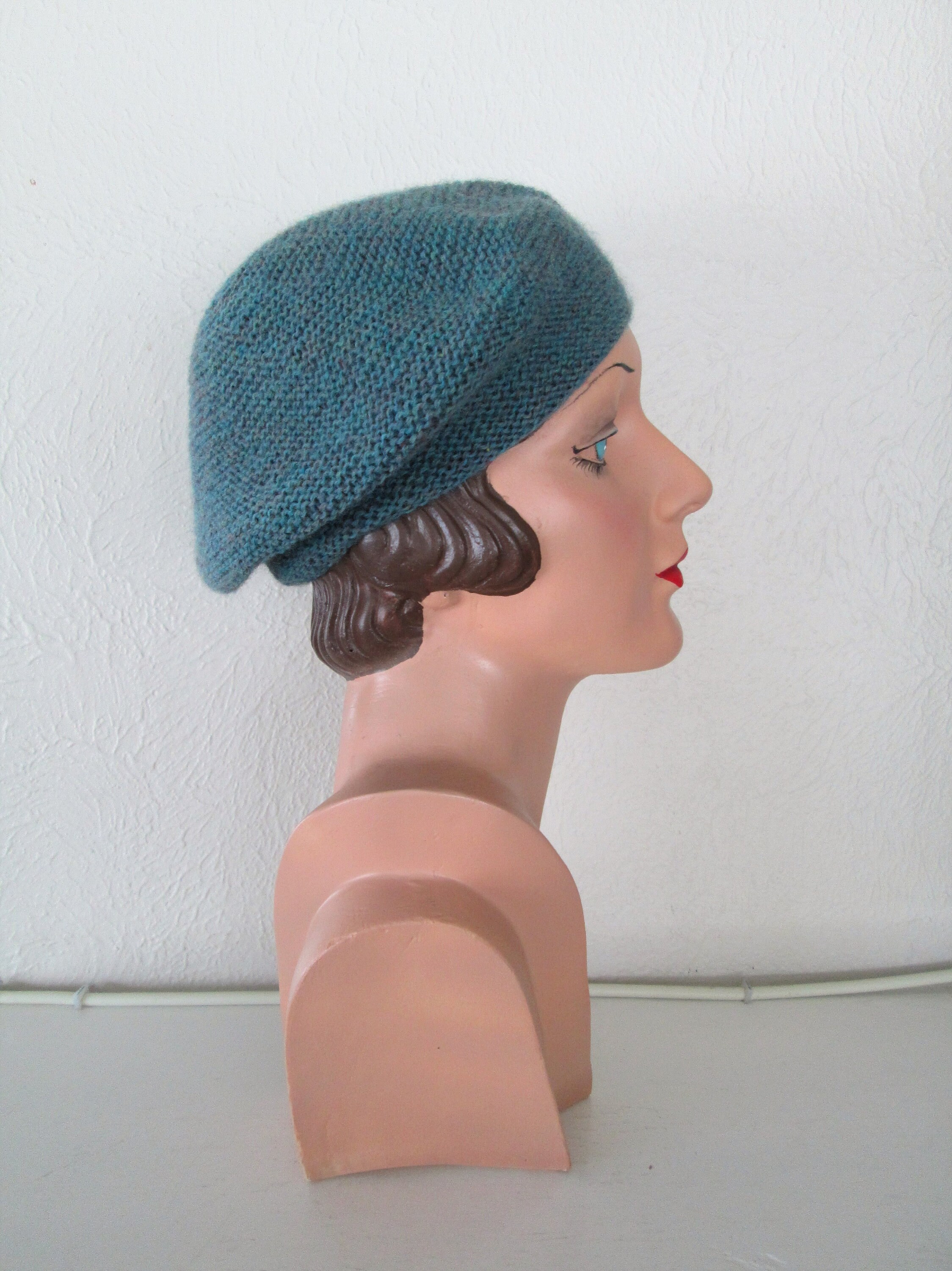 PDF Knitting Pattern Guernsey Potato Peel Pie Hat Vintage Etsy UK