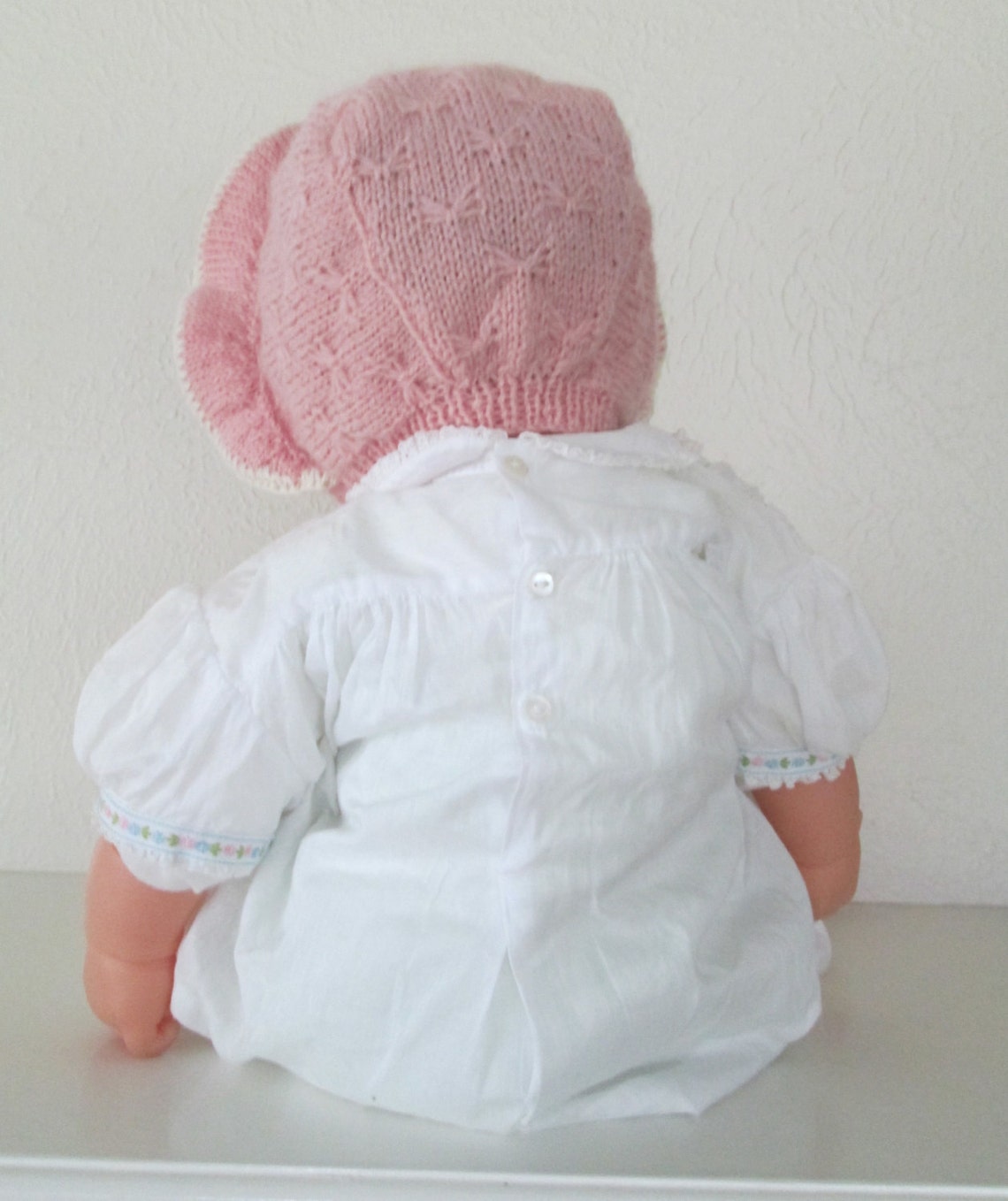PDF Instant Download Poke Knitting Pattern Baby Girl 3M 6M 12M