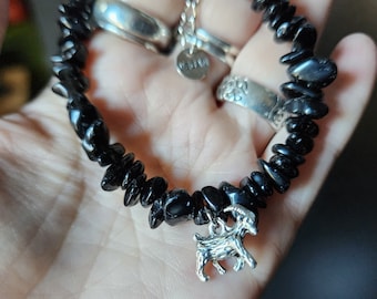 Vegan Goat Bracelet to Benefit Woodstock Farm Sanctuary in NY! Choice of Crystals
