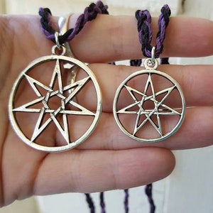 Elven Star Septagram Sterling Silver Charm .925 X 1 Faerie Stars