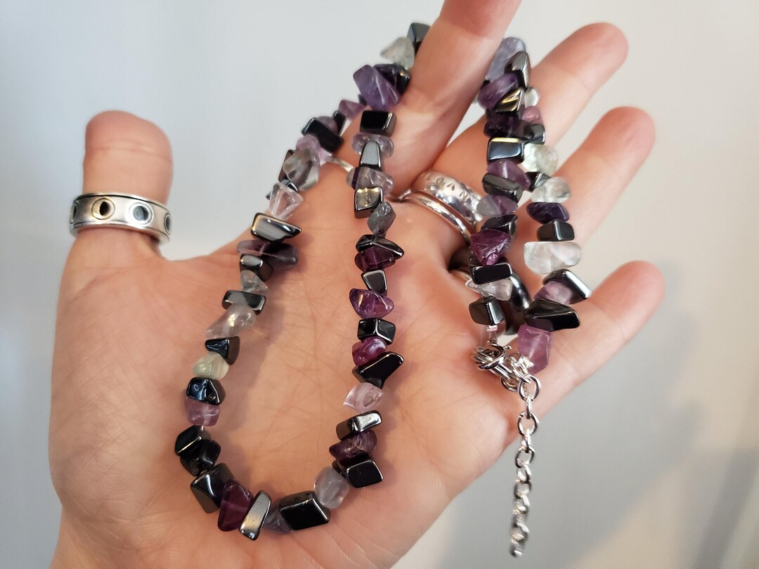 Custom Healing Crystal Necklace Choose Your Crystals Etsy