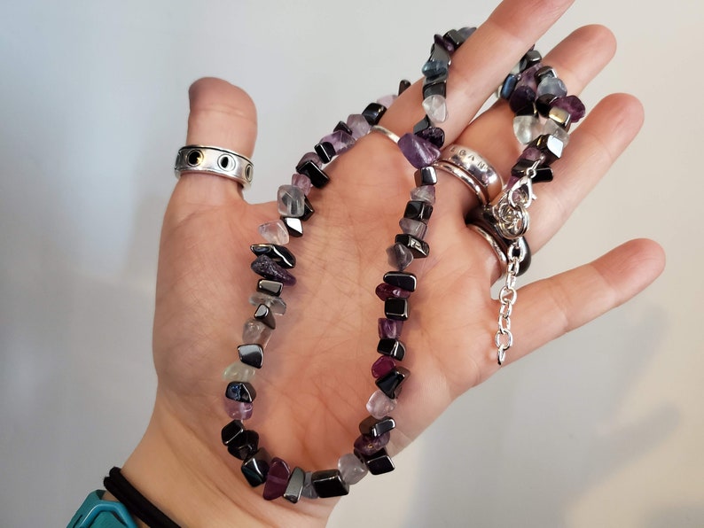 Custom Healing Crystal Necklace Choose Your Crystals Etsy