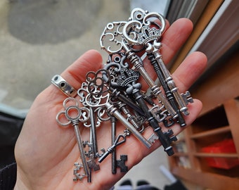 Individual Altar Key - Choice of key, silver gunmetal black, xs, small and large and xl options