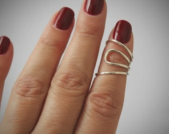 Férula de plata para artritis, soporte para desviación lateral, anillo EDS, férula para dedo en martillo, férula para deformidad en ojal, férula para dedo en gatillo