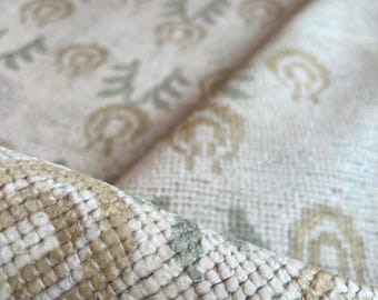 Scandinavian Wool Rug 8x10, Minimalist Handwoven Carpet, Neutral Beige Area Rugs, Modern Living Room Decor