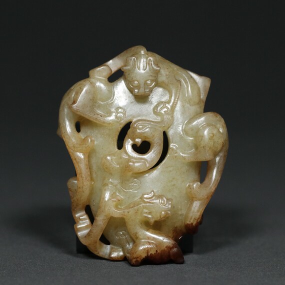 age-old China antique Han Dynasty Antique Chicken-Heart Jade Pendant