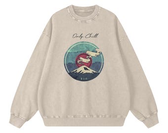 Sudadera de gran tamaño / Camisa de manga larga / Top de uso diario / Ajuste informal cómodo / Camiseta de manga larga / Regalo para él / Regalo para ella