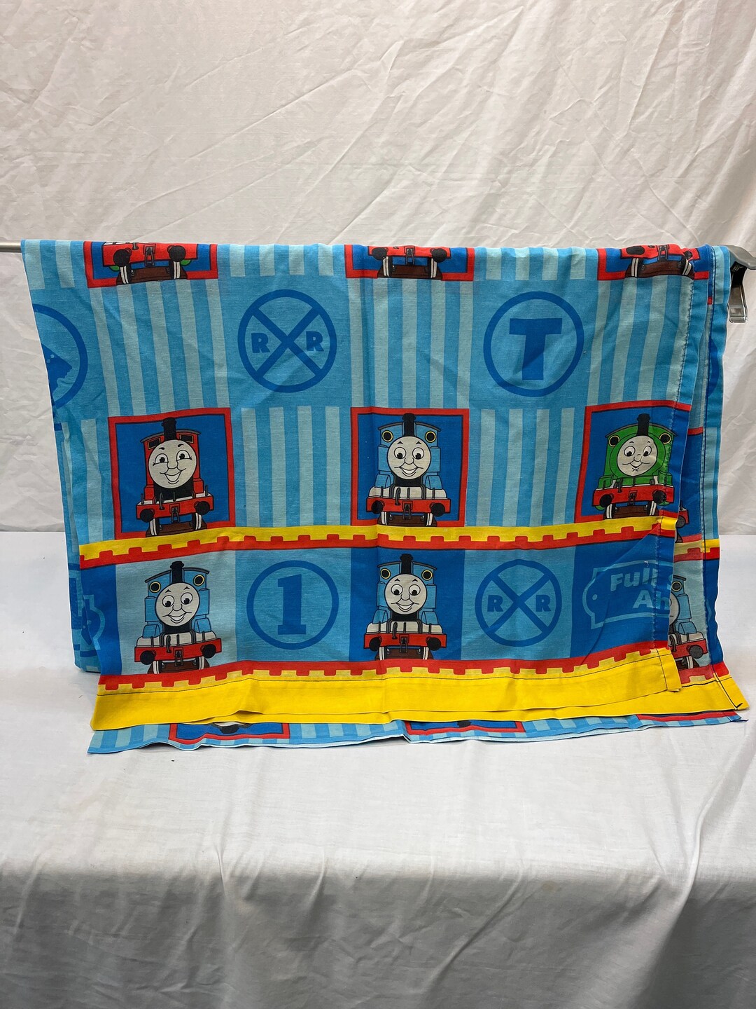 Vintage Twin Thomas the Train Sheet, Cartoon, Percy, Gordon, Bedding