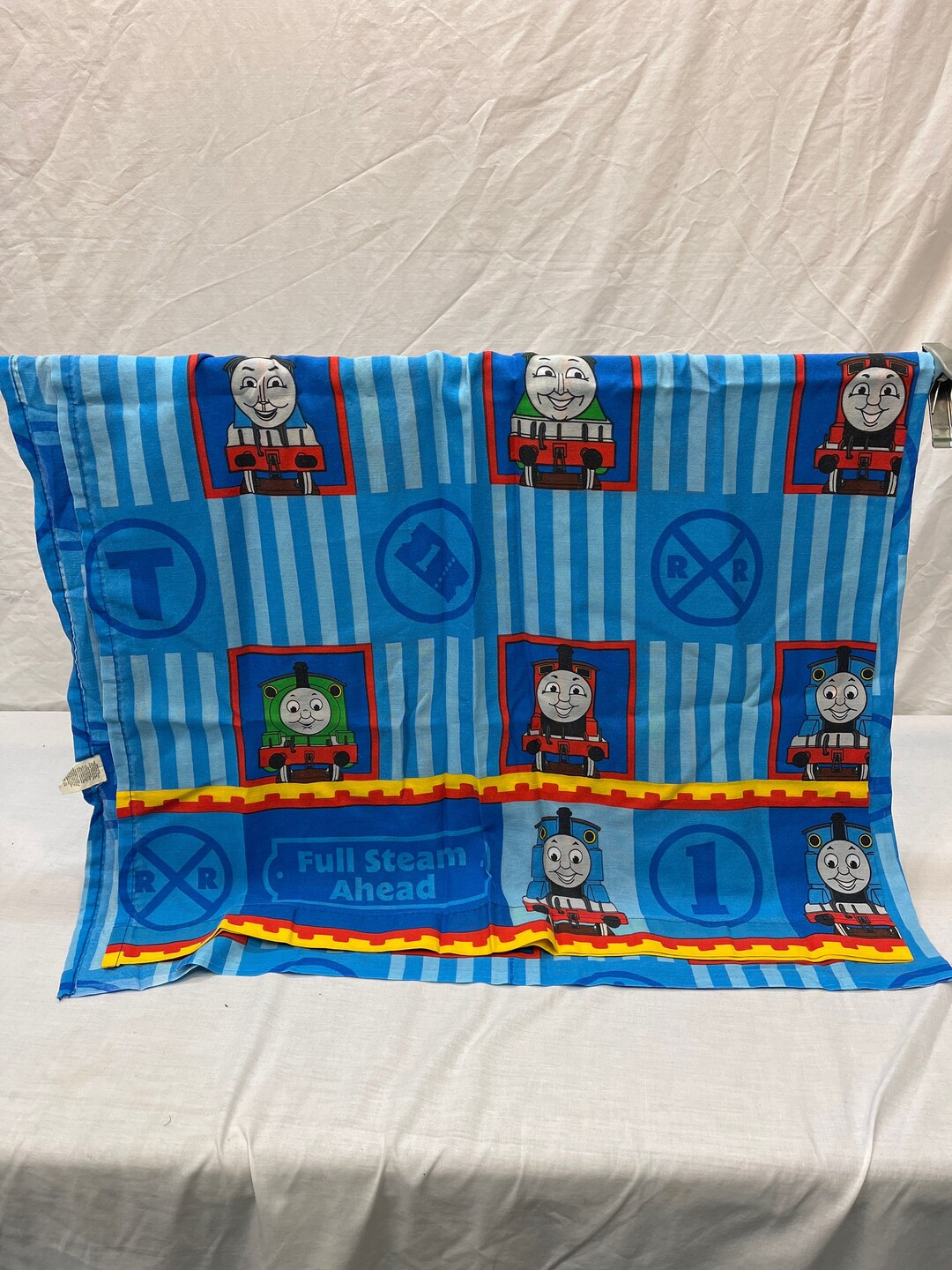 Vintage Twin Thomas the Train Sheet, Cartoon, Percy, Gordon, Bedding