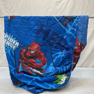 Vintage Spider-man Marvel prześcieradło z dopasowaną podwójna wkładką, pościel, pościel, spiderman, pajęczyny, komiks, zmysł pająka