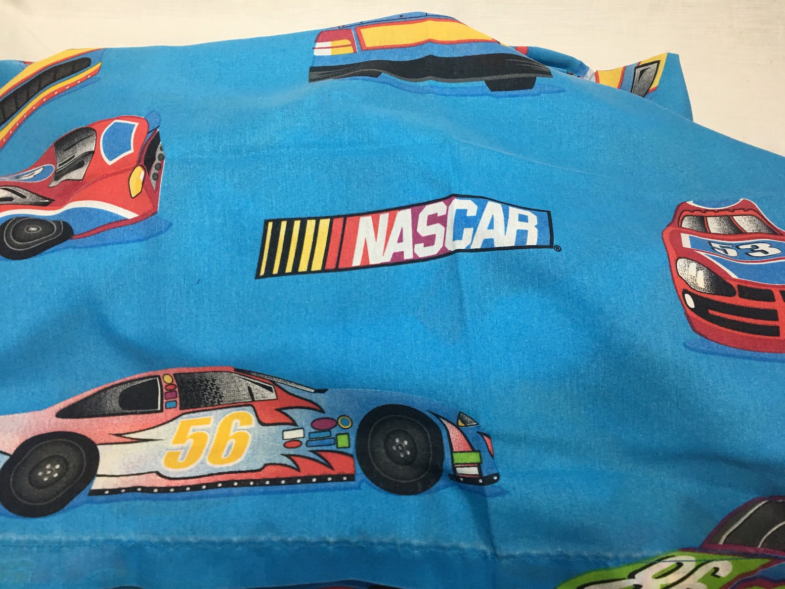 Vintage Nascar Racing Twin Sheet Car Sheet Bedding Racing Etsy