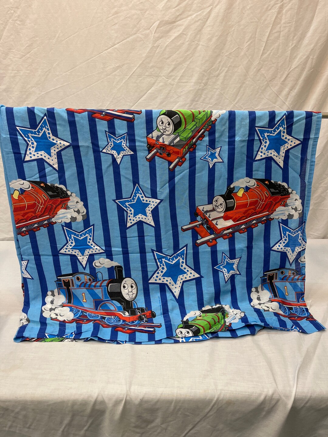 Vintage Twin Thomas the Train Sheet, Cartoon, Percy, Gordon, Bedding