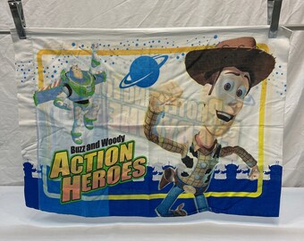 Funda de almohada retro vintage Toy Story, funda de almohada Woody, funda de almohada buzz lightyear, disney, película, cartón, funda de almohada, ropa de cama No juegues con nosotros