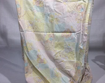 Vintage Pastel Critter Fitted Crib Sheet, Baby Bedding