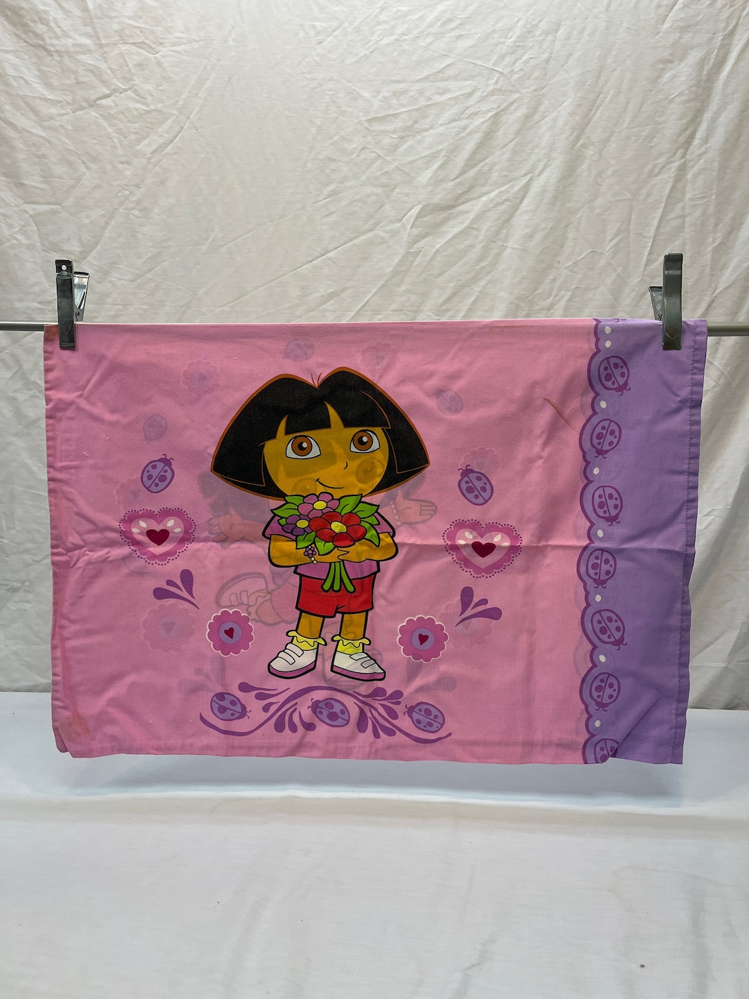Vintage Dora the Explorer, Nick JR Pillowcase, Cartoon, Kids Show