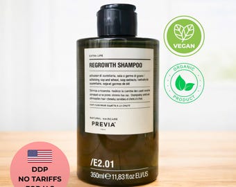 Trattamento per la crescita dei capelli / Shampoo per la ricrescita Previa Haircare / Prodotti per la cura dei capelli vegani e naturali