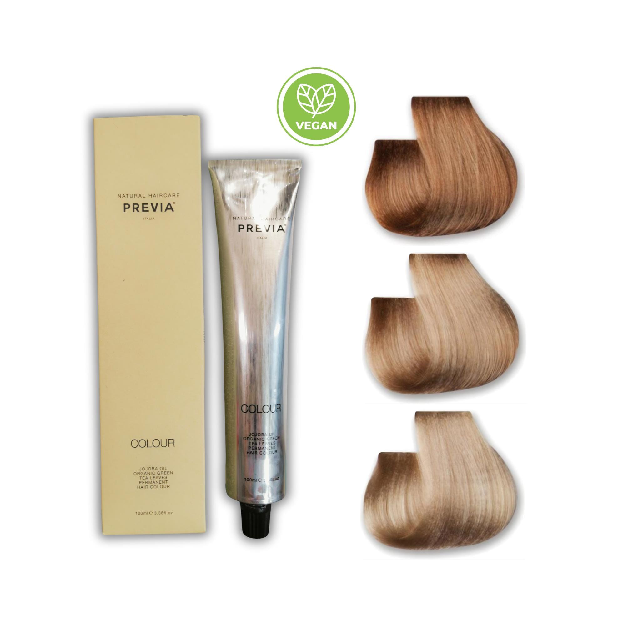 Hair Dye, Previa Virtuous 8.0 - 9.0 - 10.0 Blonde Color 100ml, Natural Vegan Formula