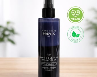 Leave In Deep Conditioner | Previa Haircare Silver Biphasic Leave-In for Blonde and Grey Hair