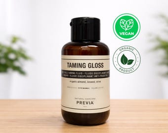 Hair Serum | Previa Haircare Taming Gloss Fluid | Thermo-Protective | Vegan & Natural Hair Care