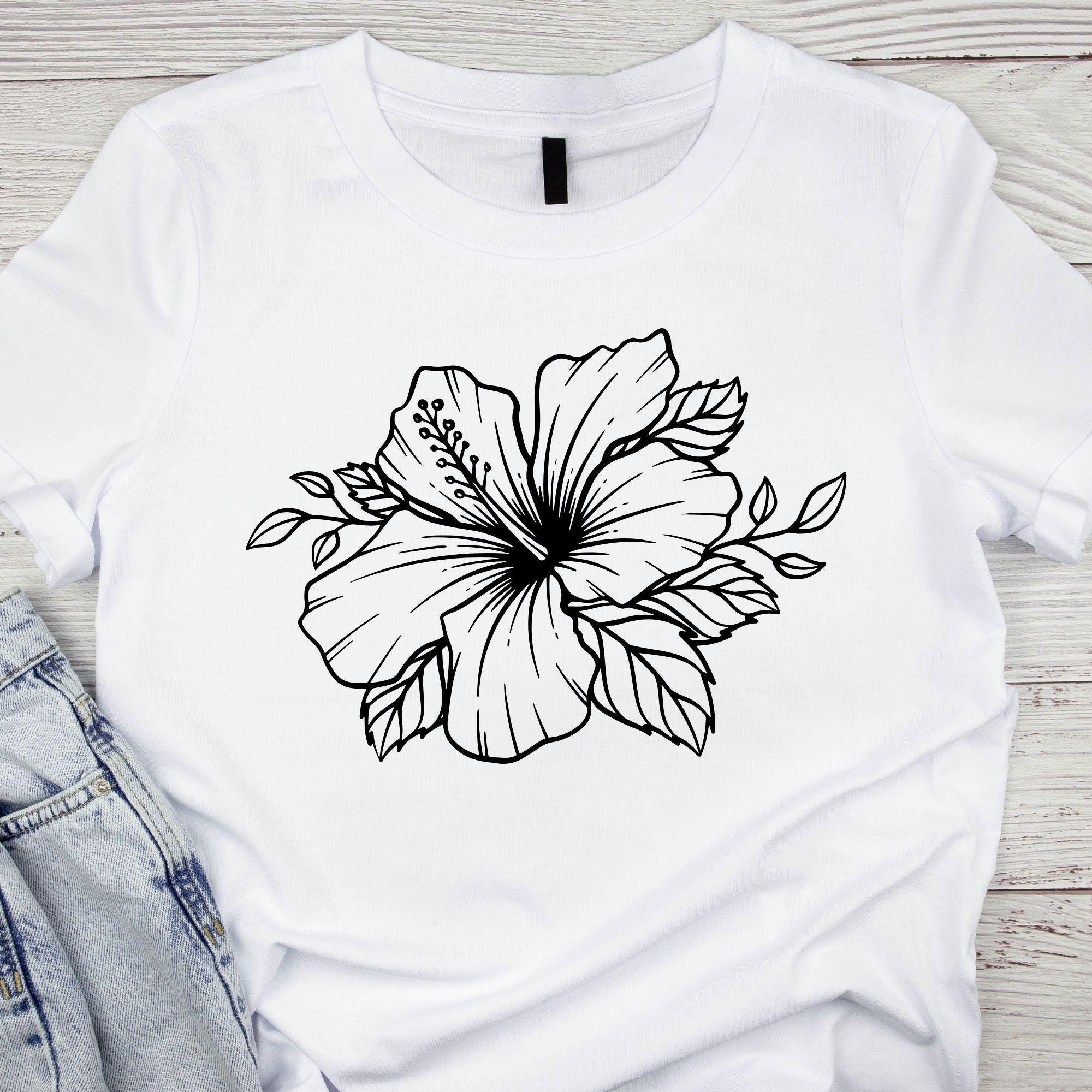 Hibiscus Flowers Svg Bundle, Hawaiian Hibiscus Svg, Digital Download ...