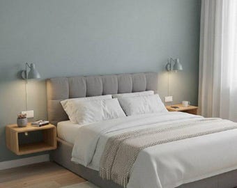 Set van 2 zwevende nachtkastjes, nachtkastjes voor wandmontage, slaapkamermeubilair