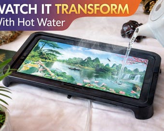 Color Changing Tea Tray, Magic Tea Tray, Gongfu Tea Table, Heat Reactive Tea Board, Tea Lover Gift, Chinese Tea Tray 46x28cm