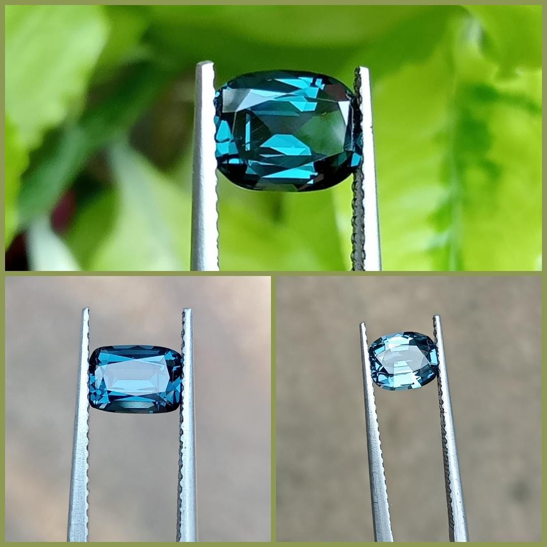 Rectangle Jems 3pc Natural Ceylon Blue Spinel Gemstones (1.02–1.40 Ct) | Rectangular ...