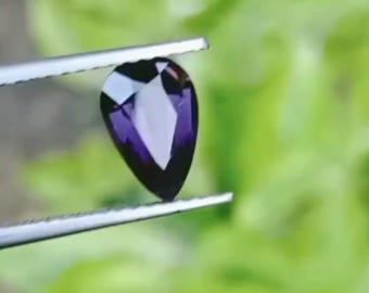 Natural Purple Spinel 1.10ct Pear Cut Violetish Purple Gemstone Loose Spinel for Jewelry Making Rare Gem Sri Lanka Gems, Ceyon Gems,