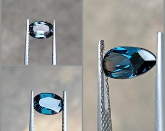 天然セイロン産コバルトブルースピネル宝石3個セット｜希少スリランカ産スピネルセット｜高級ジュエリー・カスタムジュエリーに最適な未処理ブルースピネル｜ファインジェムズ