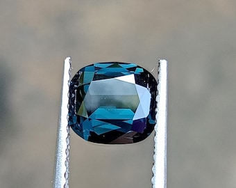 1.21カラット 天然コバルトブルースピネル スリランカ産 | 希少なセイロンブルースピネル原石 | 長方形クッションカット ルーススピネル | 上質なセイロン宝石