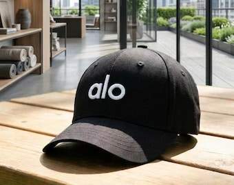 Gorra de béisbol estilo yoga Alo – Gorra de sarga de algodón bordada de primera calidad, estilo athleisure streetwear de lujo, gorra casual unisex ajustable, regalo para ella.