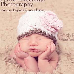Crochet PATTERN - Crochet Hat Pattern - Crochet Patterns for Girls - Crochet Pattern Baby - Includes 5 Sizes Newborn to Adult - PDF 165