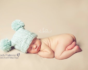 Crochet PATTERN - Crochet Hat Pattern - Easy Crochet Pattern - Crochet Patterns for Baby - Baby, Toddler, Kids, Adult Sizes - PDF 103