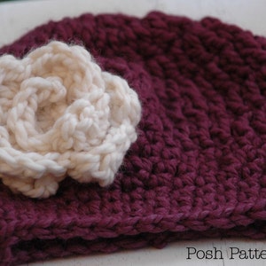 Crochet PATTERN - Crochet Slouchy Hat Pattern - Crochet Patterns for Women - Crochet Hat Pattern - PDF 235 - Includes 3 Sizes Baby to Adult