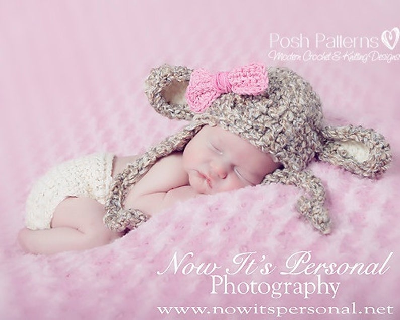 Crochet PATTERN. Crochet Hat Pattern. Crochet Pattern Hat. Lamb Hat Crochet Pattern. Crochet Pattern Baby. Crochet Lamb Hat. PDF 127 image 3