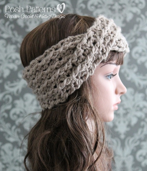 CROCHET HEADBAND AND MATCHING COWL PATTERN —  - Yarns, Patterns  and Accessories