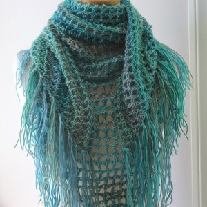 Easy Beginner Crochet PATTERN - Crochet Scarf Pattern - Triangle Scarf Pattern - Crochet Patterns for Women - Crochet Shawl Pattern PDF 366