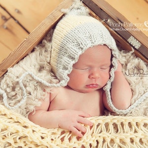Knitting PATTERN - Knit Baby Hat Pattern - Knitting Pattern Hat - Easy Knitting Patterns for Beginners - Pixie Hat Knitting Pattern PDF