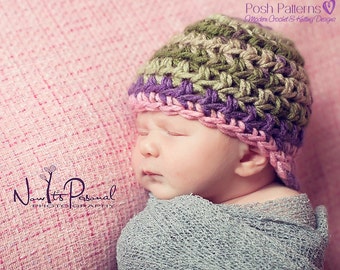 Crochet PATTERN - Crochet Newsboy Hat Pattern - Crochet Hat Pattern - Crochet Pattern Baby - Instant Download PDF Crochet Pattern - PDF 136