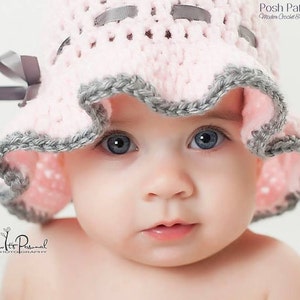 Crochet PATTERN - Crochet Sun Hat Pattern - Crochet Hat Pattern - Sun Hat Crochet Pattern - Baby, Toddler, Child, Adult Sizes - PDF 325