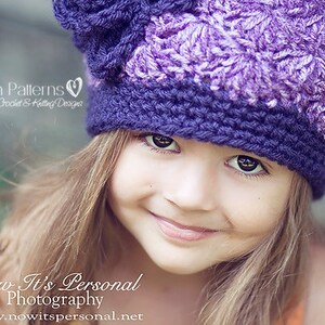 Crochet PATTERN - Crochet Hat Pattern - Shell Stitch Hat Crochet Pattern - Instant Download Crochet Pattern - PDF Crochet Pattern - PDF 187