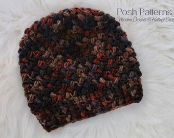 CROCHET PATTERN - Crochet Hat Pattern (4 Sizes) - Instant PDF Download 452