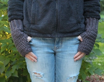 Crochet PATTERNS - Fingerless Mittens - Crochet Mittens Pattern - Fingerless Glove Pattern - Includes Toddler, Child, Adult Sizes - PDF 387