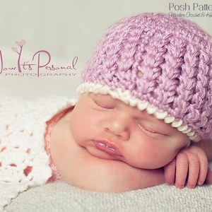 Printable Crochet Pattern - Crochet Baby Hat Pattern - Crochet Hat Pattern - Baby Hat Crochet Pattern - Crochet Patterns - 6 Sizes - PDF 304