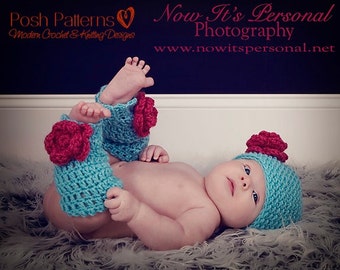 Crochet Pattern - Crochet Patterns for Babies - Leg warmers Pattern - Includes 4 Sizes Newborn to 4T - Photo Prop Pattern - PDF 167